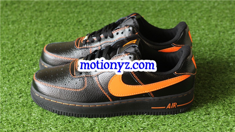 Special Field vlone X Air Force 1 Low Black Orange